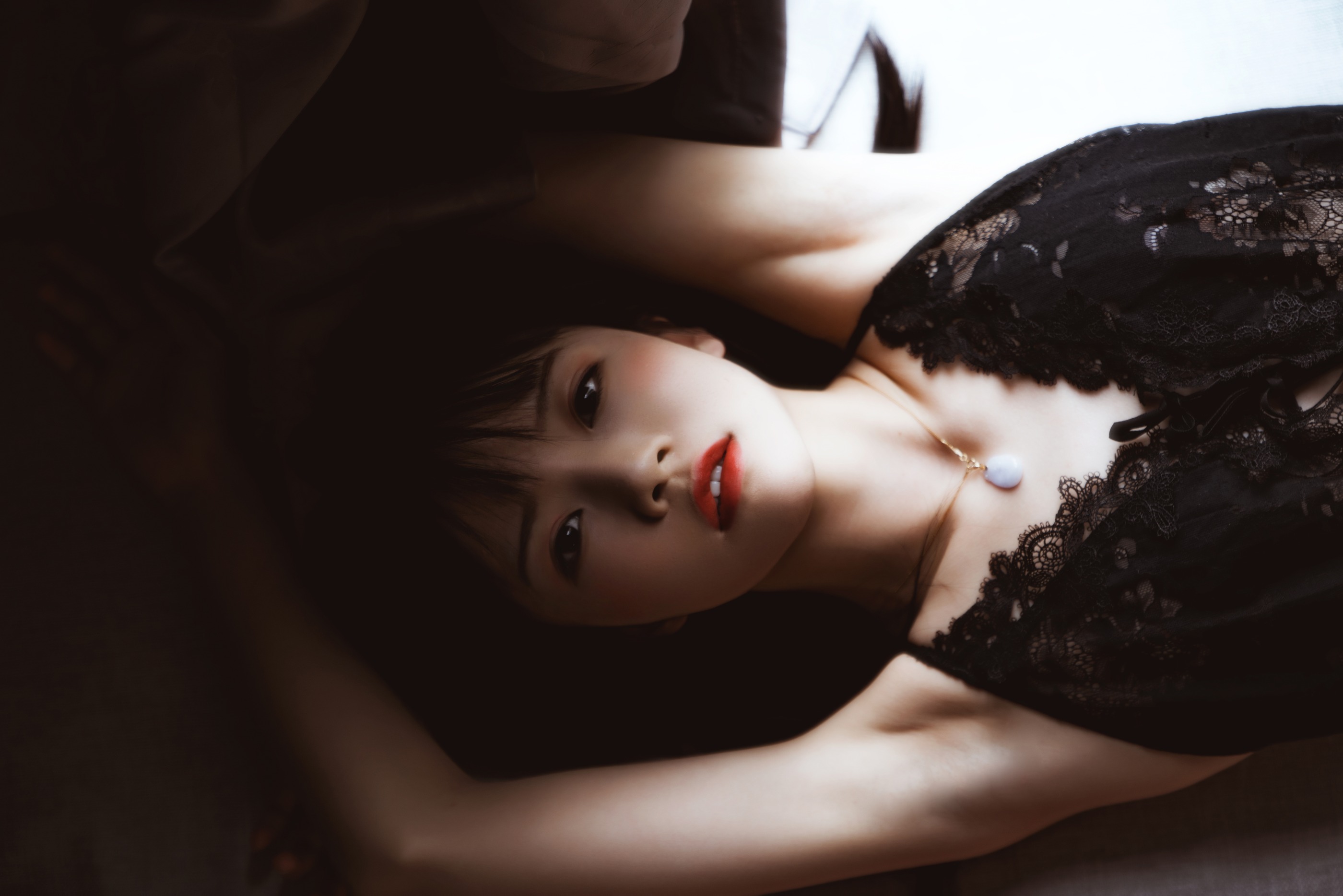 图片[1]-桜桃喵 – NO.187 黑[22P]-XikXak